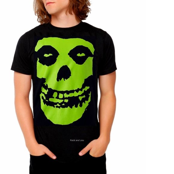 Misfits Fiend Skull Logo punk rock Official T-Shirt 4XB B&T NWT - Picture 1 of 2
